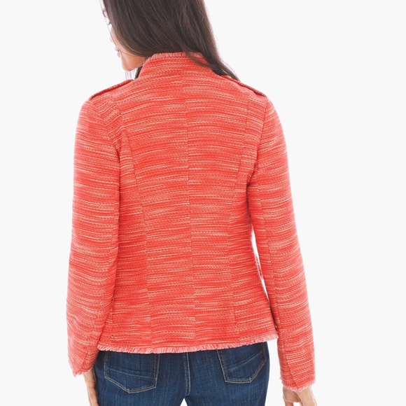 Chico's TEXTURED FRINGE JACKET - Picture 4 of 4